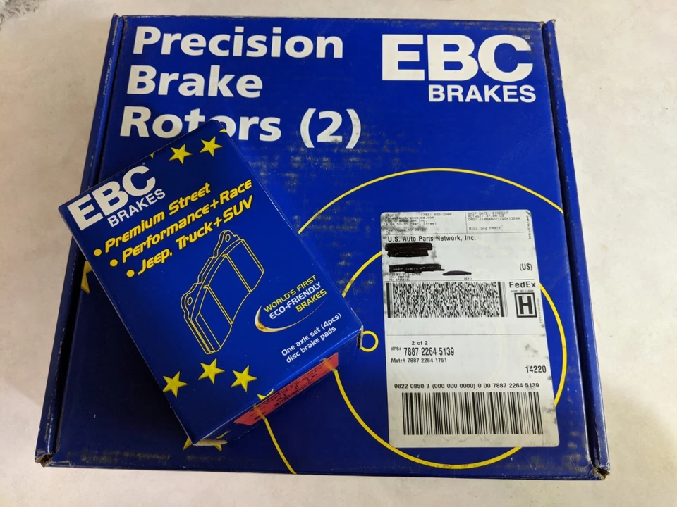 Роторы EBC и красные накладки EBC для Pontiac G6 GTP GT SE - Изображение 3 из 4