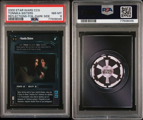 2000 Star Wars CCG Reflections Foil Tonnika Sisters - PSA 8 - Picture 3 of 3