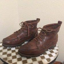 VINTAGE USA RALPH LAUREN LACE UP ANKLE BOOTS 10 M