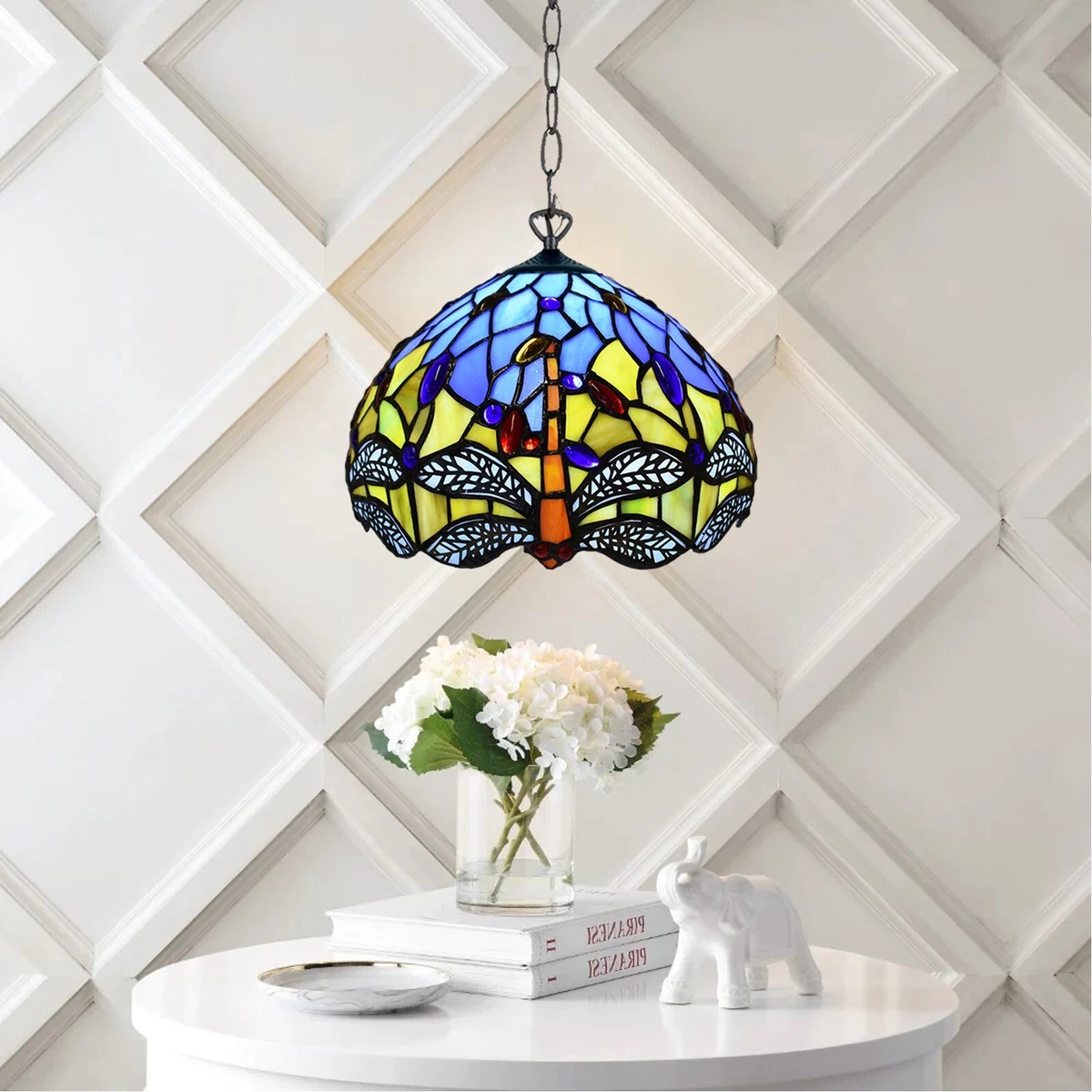 Stained glass shop pendant lamp shades