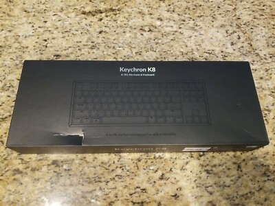 KEYCHRON K8 Wireless Aluminum Mechanical Keyboard Blue Switch RGB Backlight NEW