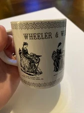 Wheeler & Wilson’s Sewing Machines Coffee Mug Cup Woodruff Beach Iron Works