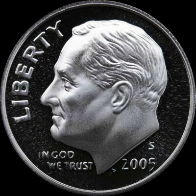 2005 S Roosevelt Dime Gem Deep Cameo CN-Clad PROOF US Mint ''Beautiful'' Coin