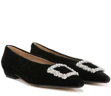 Sam Edelman Janinaluster Janina Luster Embellished Slip On Flats 2091 Size 8.5 M