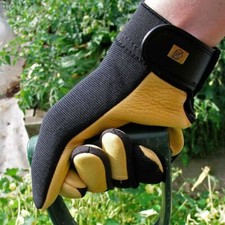 GENUINE GOLD LEAF SOFT TOUCH GARDENING GLOVES - LADIES