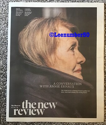 Observer magazine New Review Annie Ernaux 21/5/23 New Uk Romy Lucas Hedges