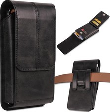 Mens Leather Card Holder Case Belt Loop Waist Holster Wallet For iPhone/Samsung