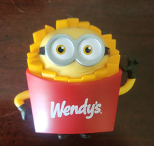 Wendy's French Fry Minion Figurine Advertising Toy Restaurants Fast Food