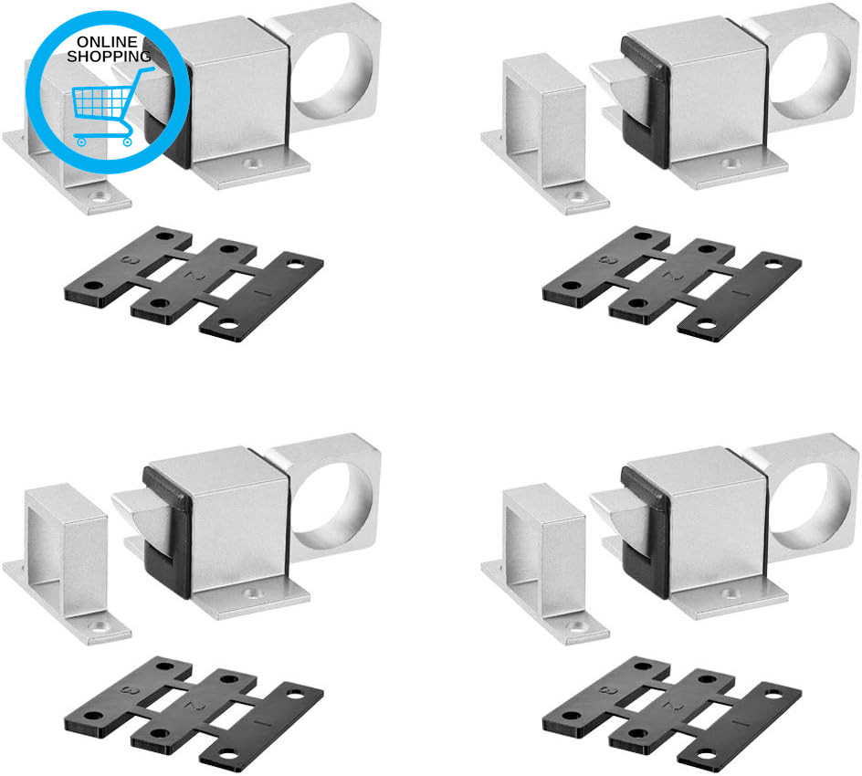 Door Bolt Latch, Aluminum Alloy Security Automatic Window Gate Spring Bounce Loc