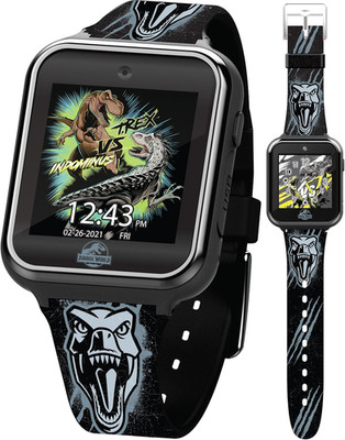 Jurassic World Kids Smart Watch with Touchscreen, 10 Dinosaur-Themed Faces, Came
