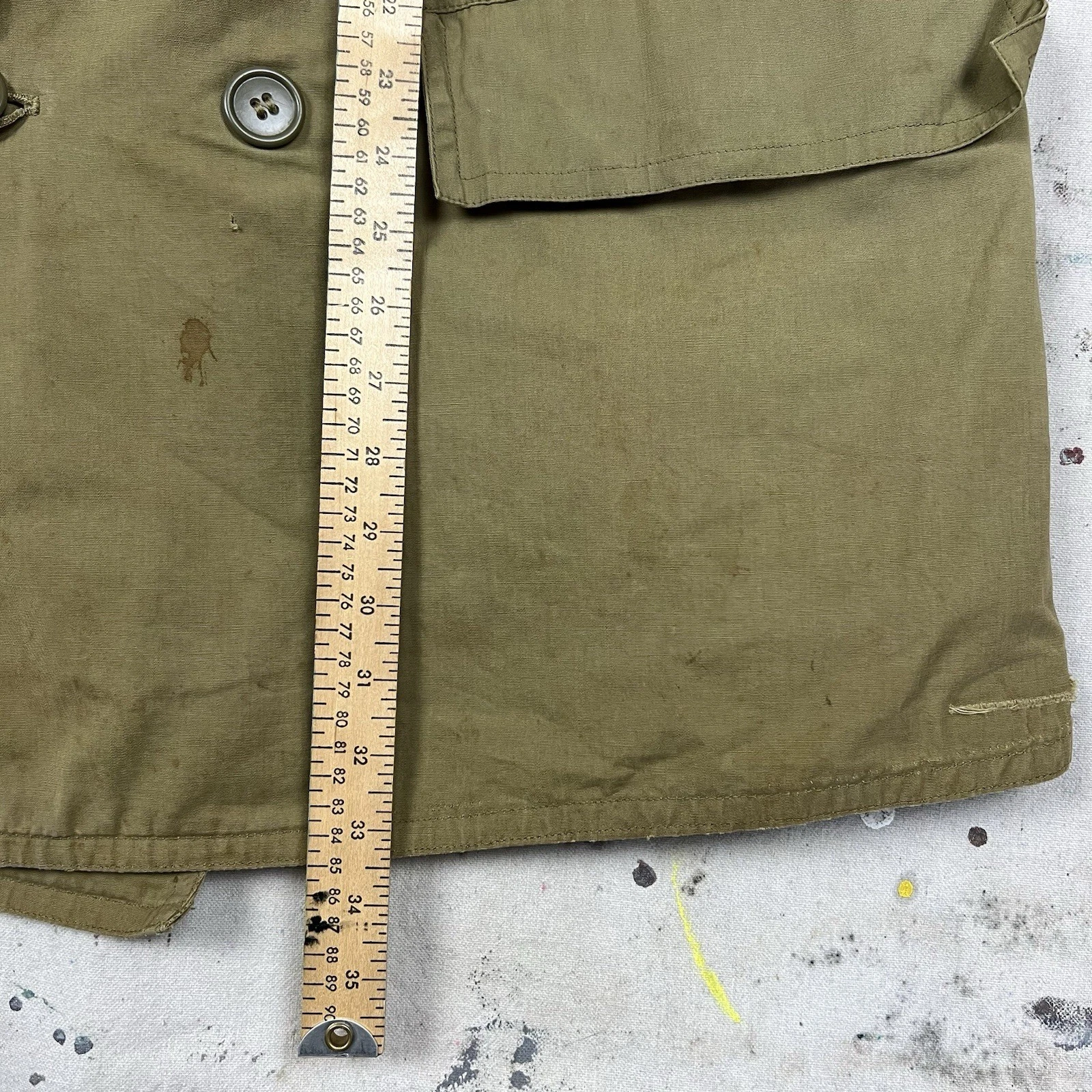 Vintage 40s WW2 Jeep Coat Mackinaw Jacket M1938 Size 36 Barnstormer Military image 7