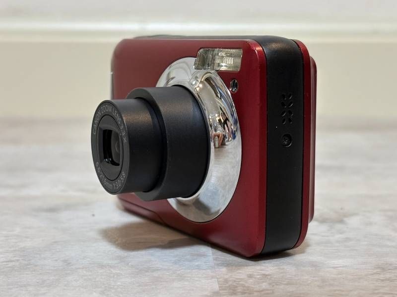 Canon PowerShot A495 Red Compact Digital Camera Tested Working