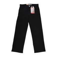 Levi's Girls Relaxed Fit Adjustable Waistband Wide Leg Stretch Denim Jeans
