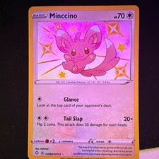 Pokémon TCG Minccino SV093/SV122 Shining Fates Shiny Vault Shiny Holo Rare on eBay