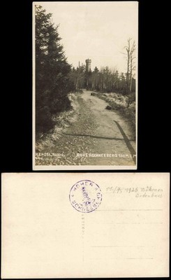 Tetschen-Bodenbach Decín Hoher Schneeberg Děčínský Sněžník 1929