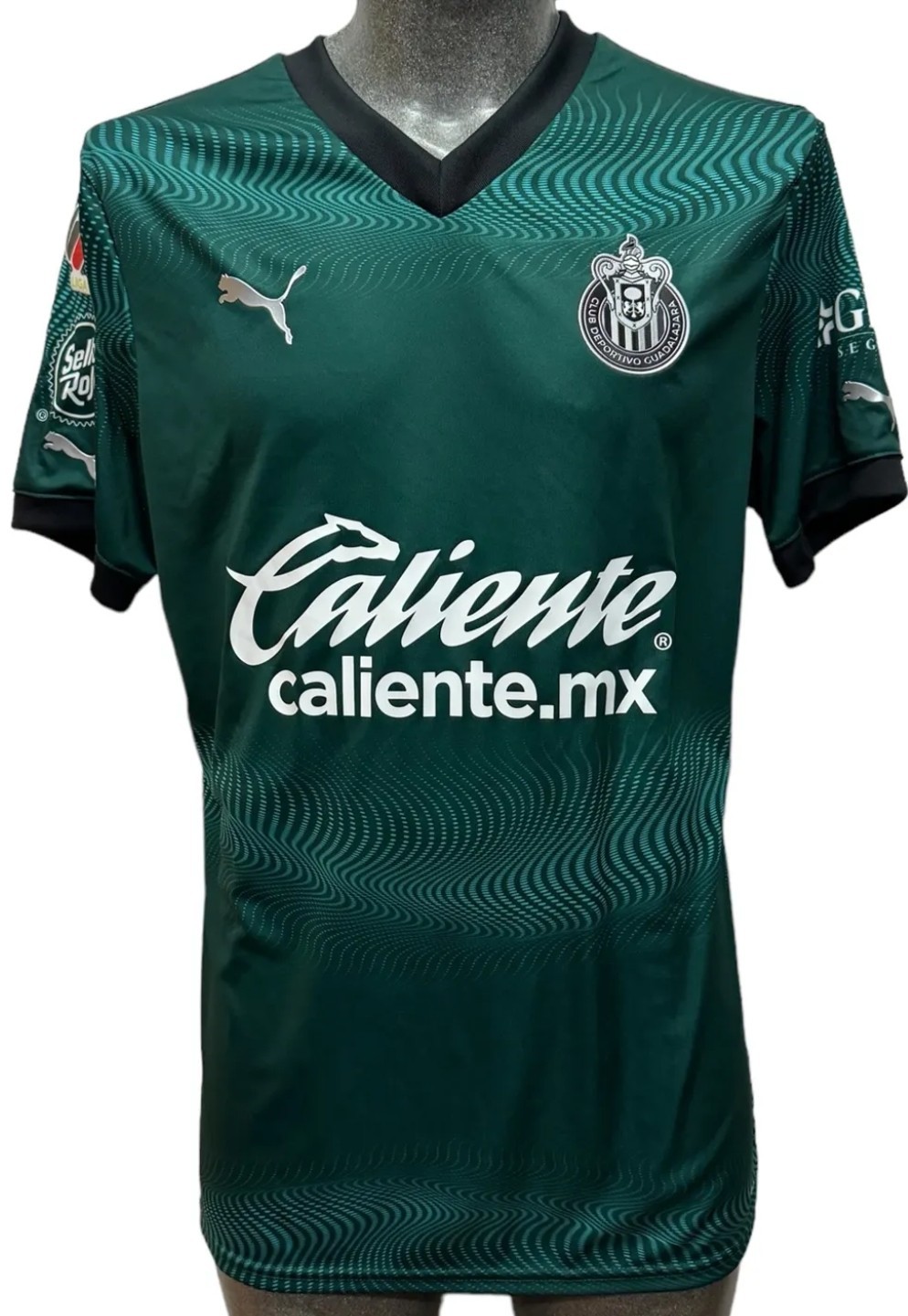 Puma Chivas Green 3rd Jersey Mexico Chivas Jersey Verde Version Jugador