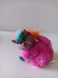 Amtoy My Pet Monster Clip on Wogster Pink Mini Plush Toy Vintage 1987