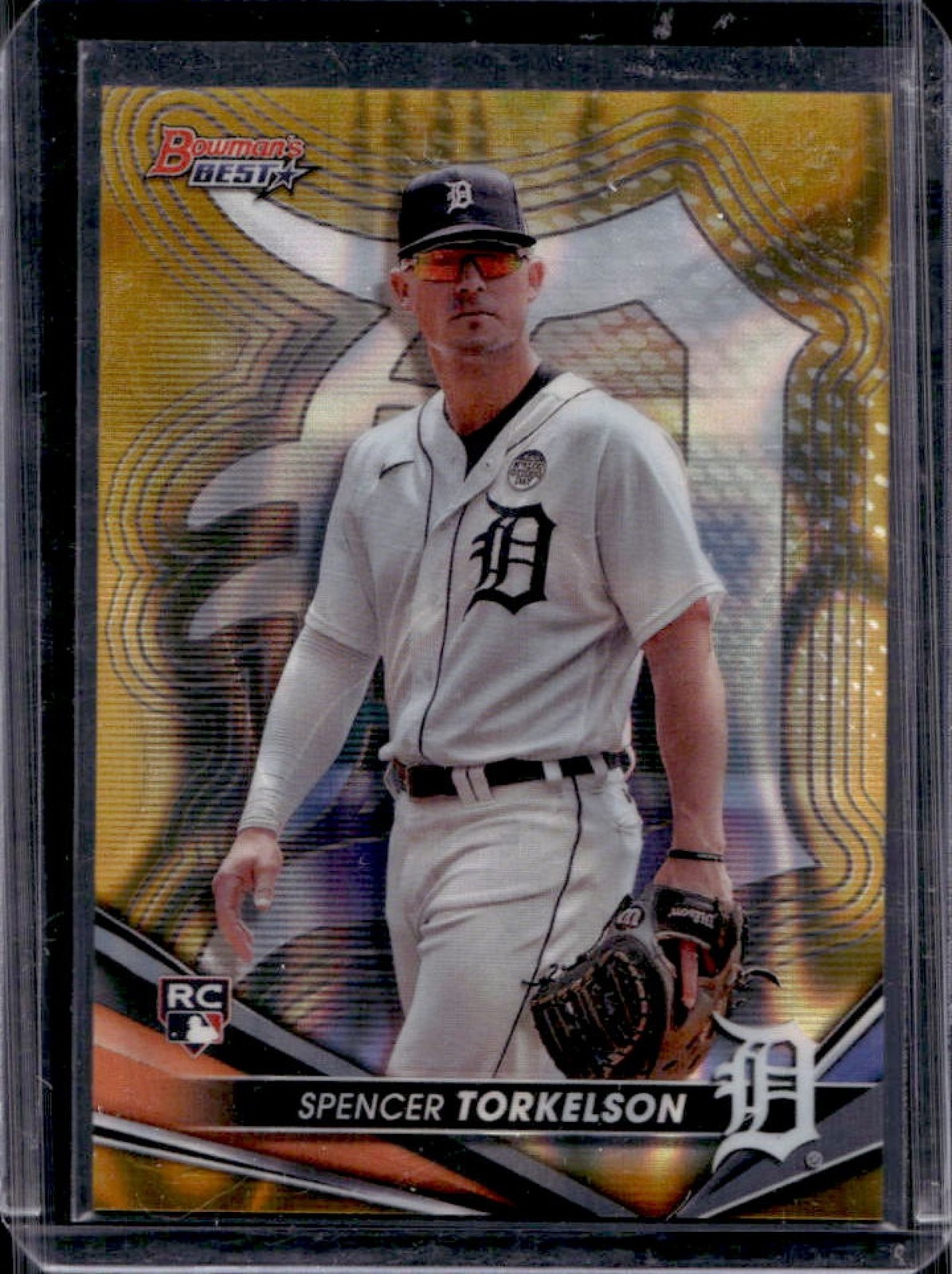 2022 Bowman's Best Spencer Torkelson RC Gold Lava Refractor Rookie #/75 Tigers