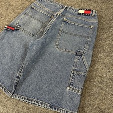 Vintage Tommy Hilfiger Carpenter Jorts Baggy Faded Denim