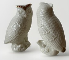 Lot 2 Lenox China Jewels Collection Owl Porcelain Figure 1992 Made In USA 5โ