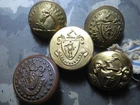 Lot of 1800's Civil War or later Massachusetts Militia National Guard Buttons