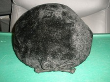 Vintage Lord & Taylor Otto Lucas of London Woman's Hat Black Velvet