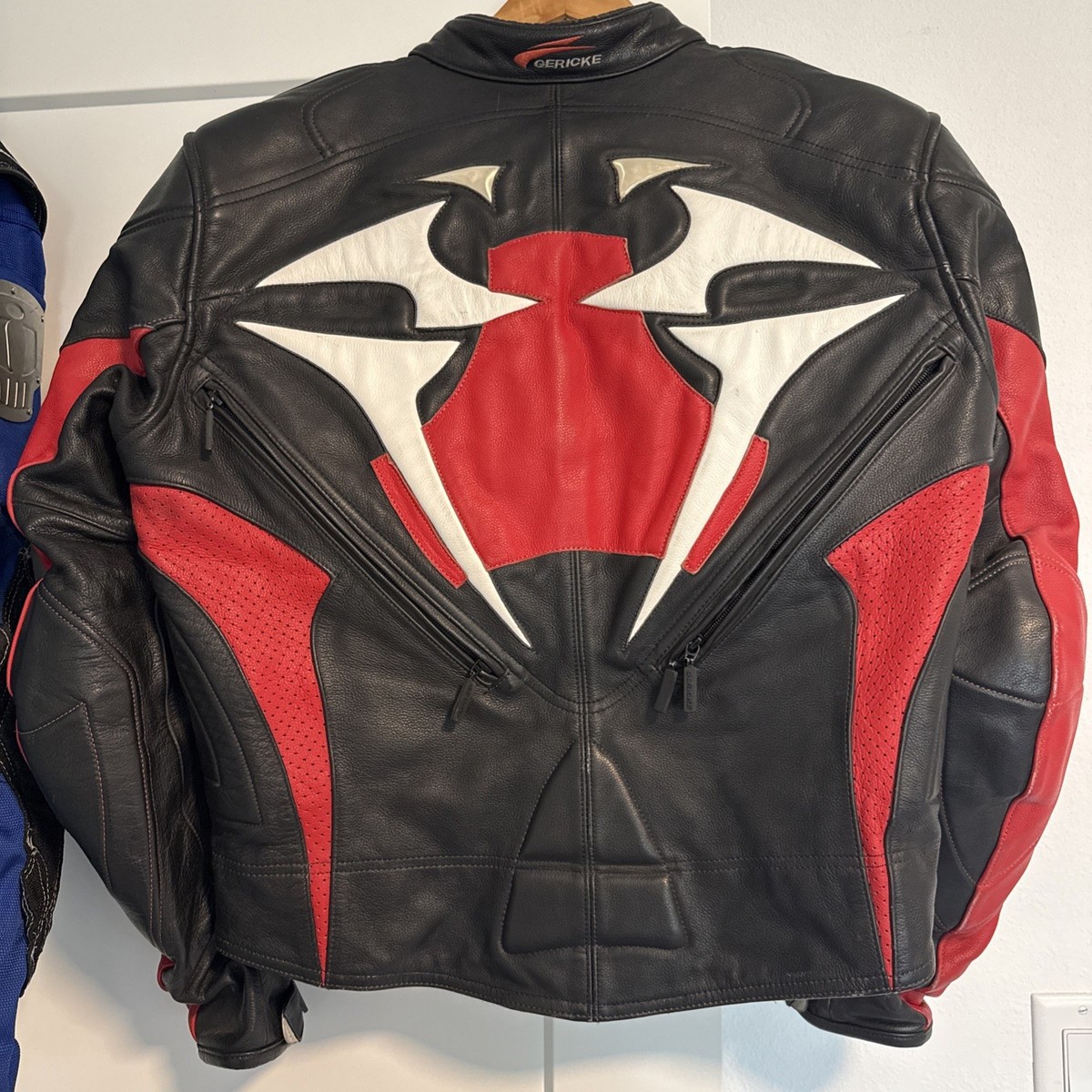 Vintage Hein Gericke Leather Motorcycle Jacket Padded Safe