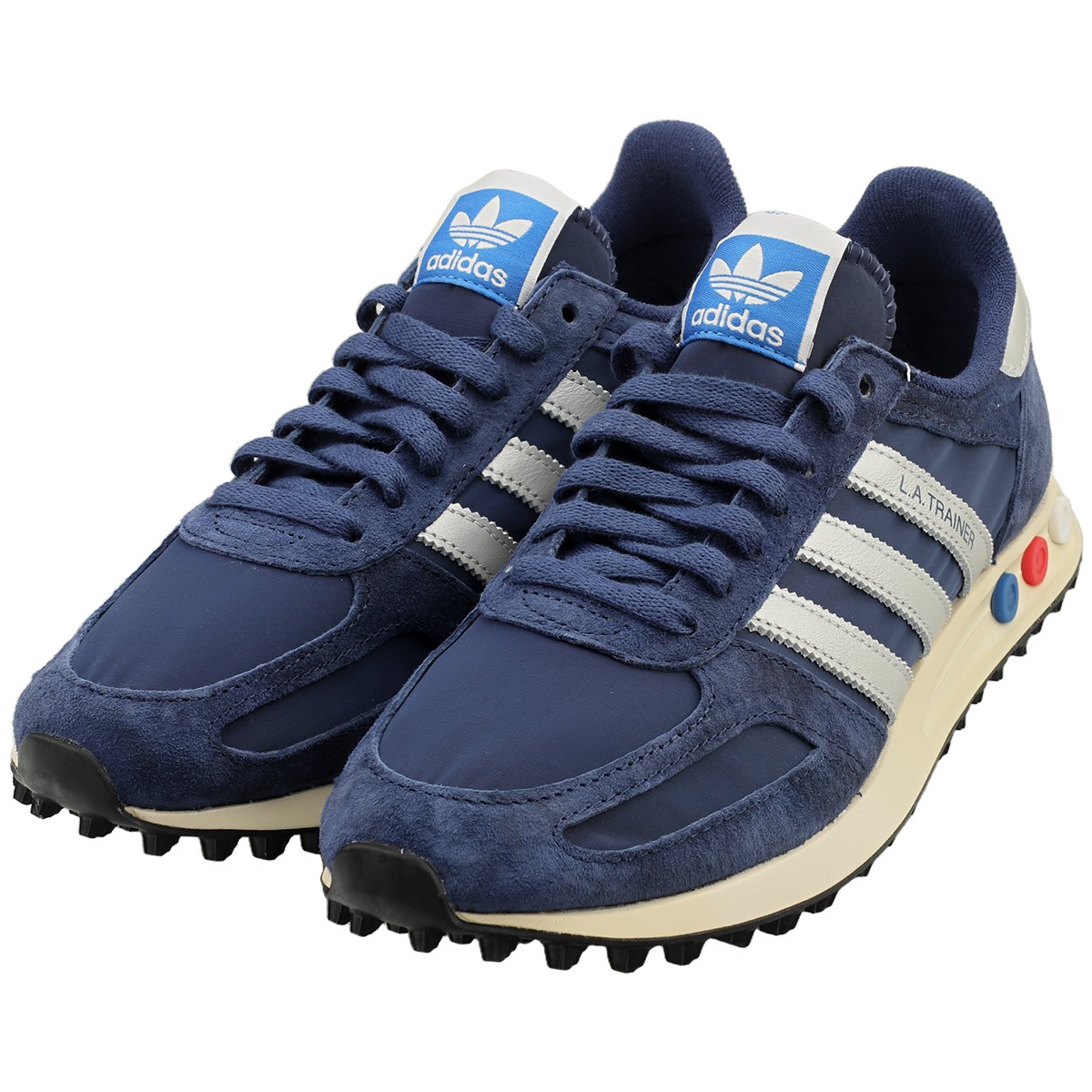 adidas La Trainer Og Mens Fashion Sneakers in Blue Silver