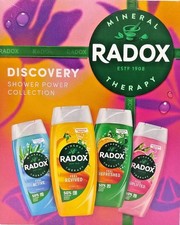 Radox Mineral Therapy Shower Gel Set 4-Piece Gift Pack for Daily Refresh