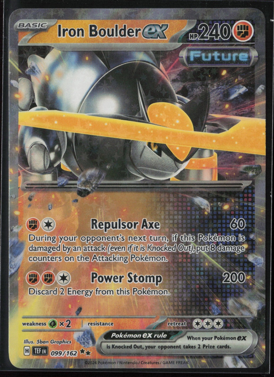 Iron Boulder ex - Double Rare SV05: Temporal Forces 099/162 NM