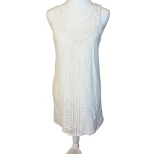 Xhilaration Sleeveless Ivory Lace Dress Womens Medium Wedding Shower Graduation