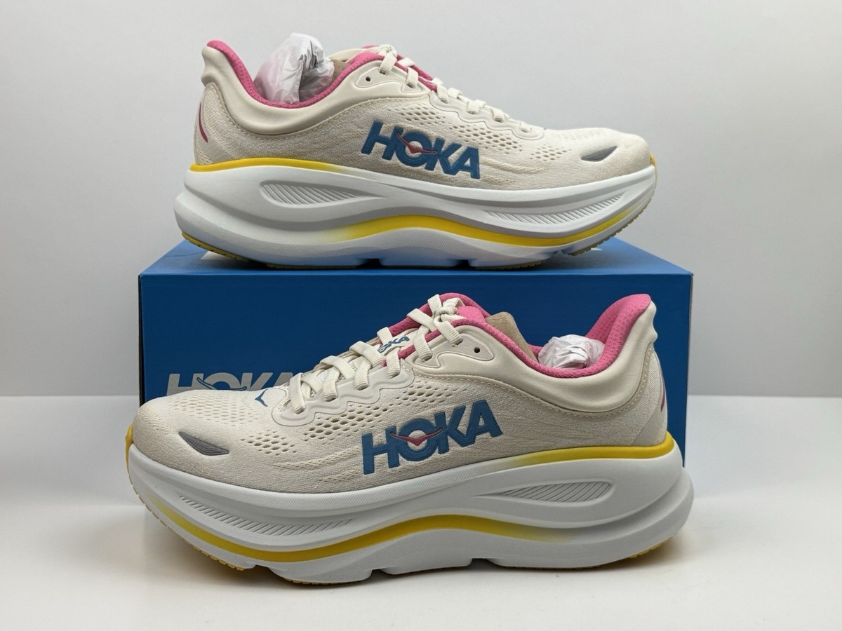 Hoka One One Bondi 9 Running Shoes Women's Sz 12 Alabaster Birch