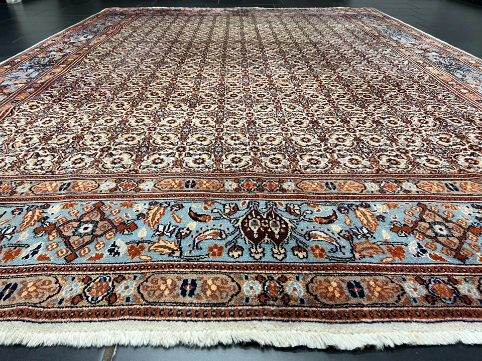 Handgeknüpfter Orientteppich Moud durchgemustert 315x230 cm rug carpet - Bild 2 von 4