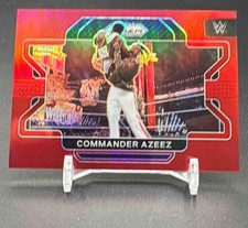 2022 Panini Prizm WWE Commander Azeez #89 Red /299