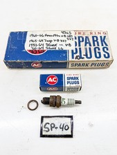 Nos 1951 - 1970 Studebaker Amc Jeep V8 Ac 43ls Fire Ring Spark Plugs 8 Sp-40 Nos 1951 - 1970 Studebaker Amc Jeep V8 Ac 43ls Fire Ring Spark Plugs 8 Sp-40