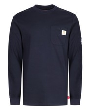 FR Shirts Flame Resistant Shirt 100 Cotton NFPA2112 7oz Navy Men's FR T Shirt