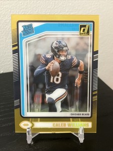 2024 Donruss Clearly Caleb Williams #51 Gold 03/10 Rookie RC SSP