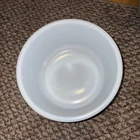 Vintage Glasbake Mixmaster Sunbeam 19CJ Large White Milk Glass Mixer Mixing Bowl
