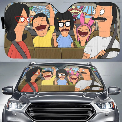 Bob's Burgers Car Sunshade, Bob's Burgers Funny Auto Sun Shade