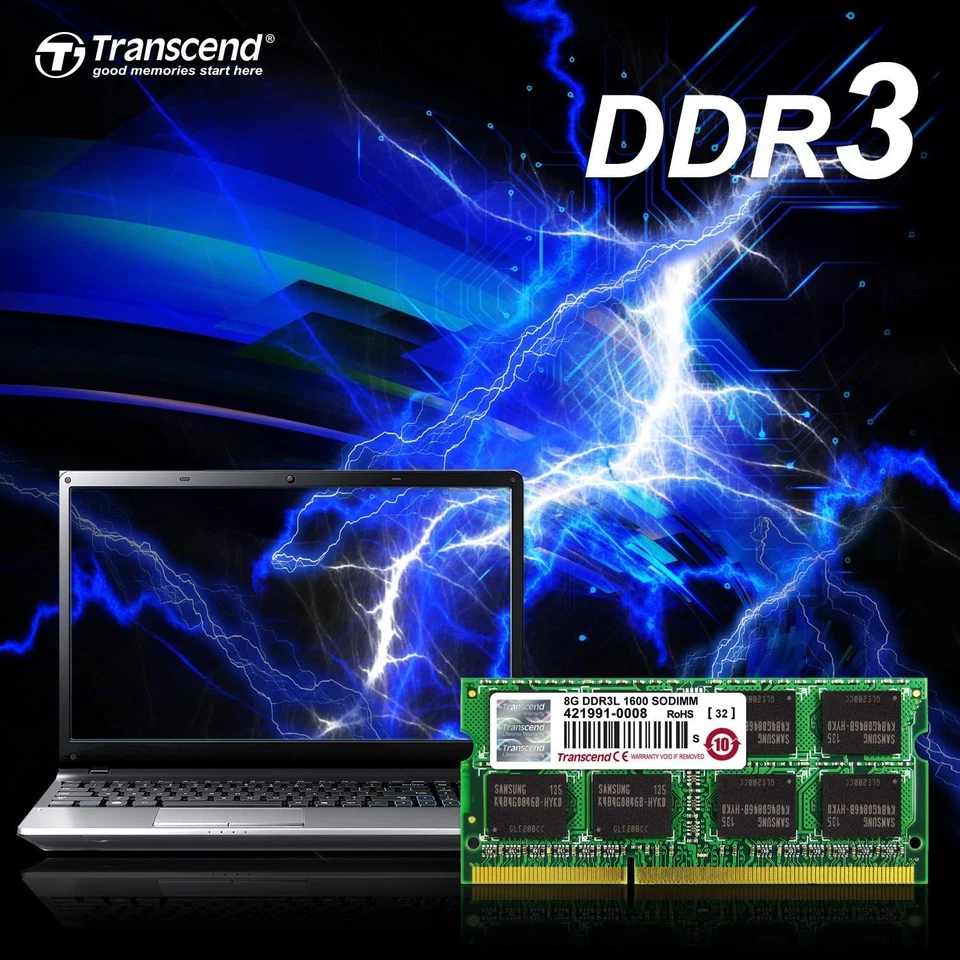 Transcend 8 GB DDR3L 1600Mhz SO-DIMM 2Rx8 512Mx8 CL11 1.35 V - Image 3 of 3