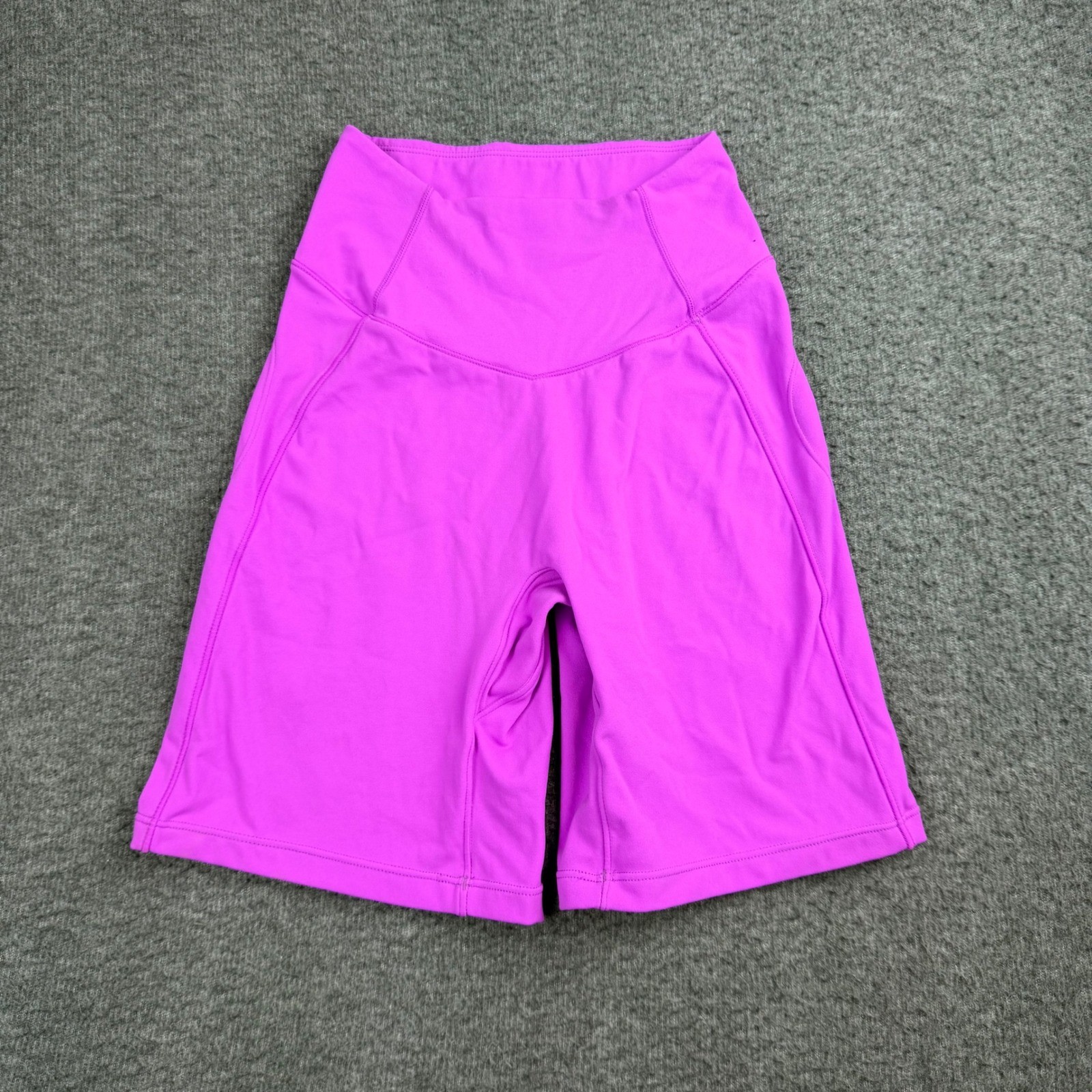 Buffbunny Biker Shorts Women's XS Purple High Waist Athletic Pockets Gym Yoga-image