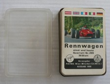 Quartett Rennwagen,Piatnik, 299, 36 Karten, OVP, gebr, aber gut erhalten