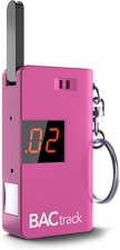 BACtrack Keychain Breathalyzer Pink  Ultra-Portable Pocket Keyring Alcohol