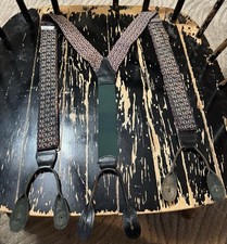 Polo by Ralph Lauren Mens Vintage Suspenders Solid Brass Clasps Made in USA