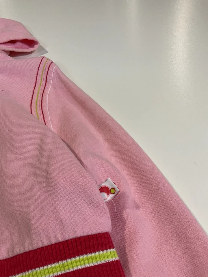 Vintage Nike Striped Zip Up Hoodie Youth Sz M Mall Core Preppy Surf Crush Y2K - Image 3 of 4