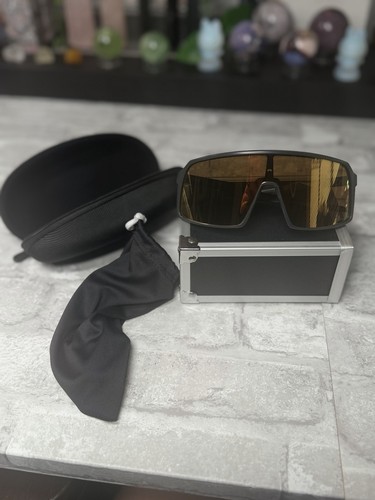 Oakley Sutro Sunglasses OO9406 Matte Black, Gold Lenses, Prizm, SBG