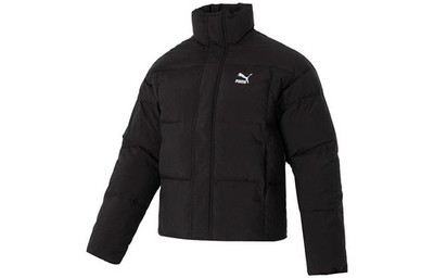 PUMA Solid Color Zip-Up Comfortable Warm Stand Collar Down Jacket