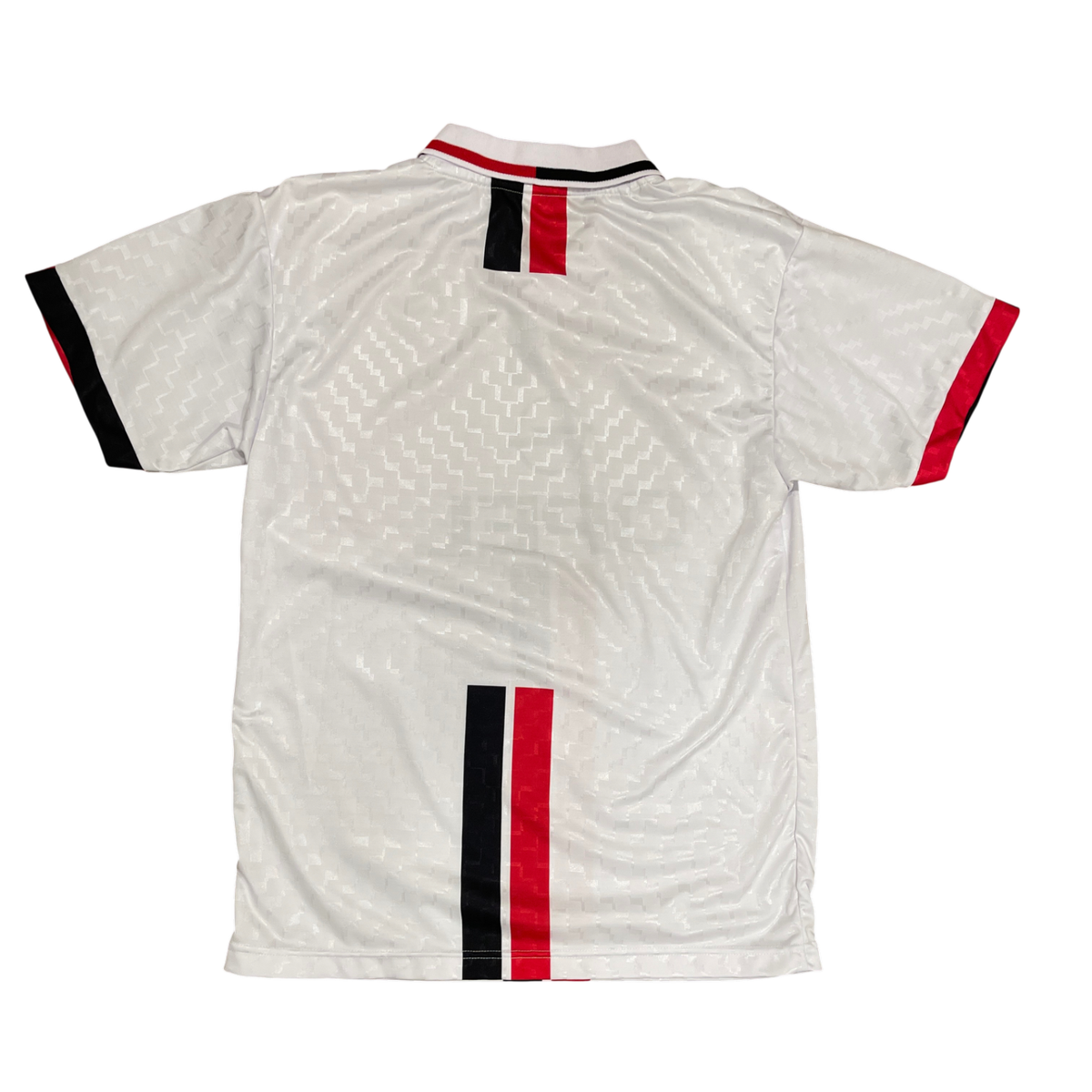 AC Milan Vintage Opel Soccer Jersey White Red Black Mens Medium