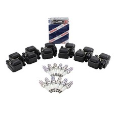 Bosch 2 Ignition Coil NGK 12 V-Power Spark Plug Kit For C240 ML320 CLK320 V6