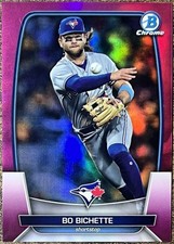 Bo Bichette 2023 Bowman Chrome Fuchsia Refractor #108/299 Blue Jays  #6